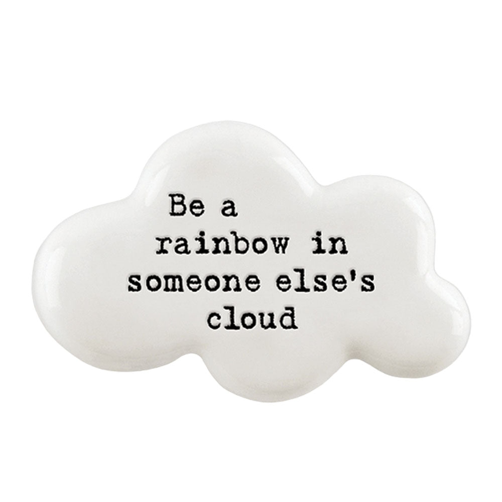 A Rainbow In Someone's Cloud | Ceramic Cloud Token | Little Gift | Cracker Filler