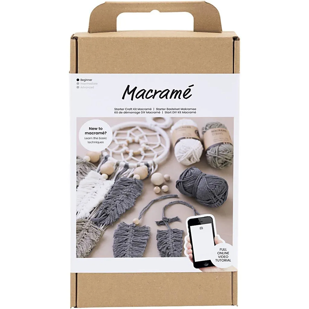 Macrame Starter Set | Complete Craft Kit | Make a Dreamcatcher