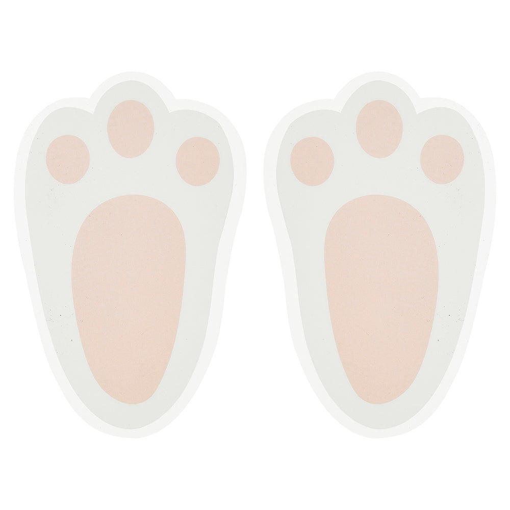 Easter Bunny Footprint Floor Stickers | Egg Hunts & Easter Parties