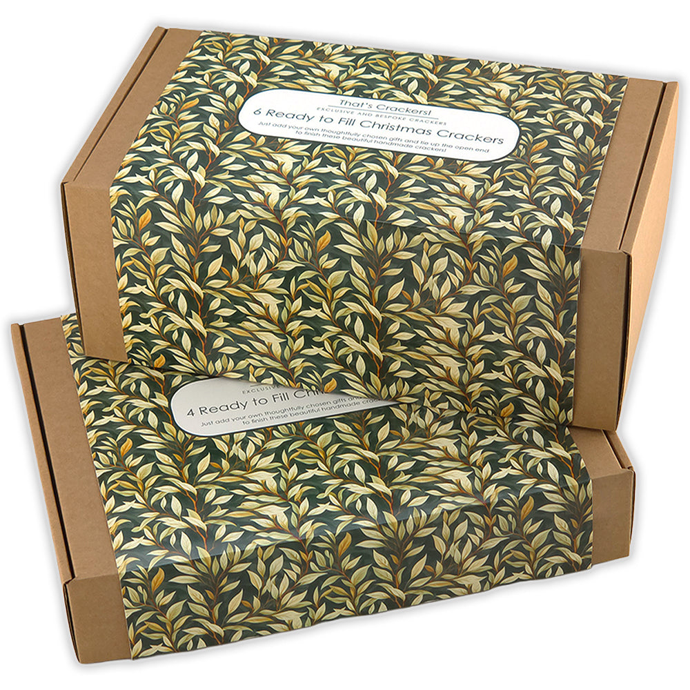 William Morris Snowberries | 4 or 6 Ready to Fill Christmas Crackers | Just Add Gifts