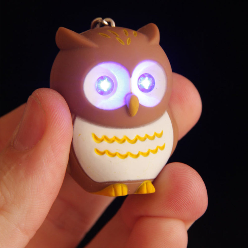 Owl Keyring | LED Torch & Hooting Sound | Mini Gift | Cracker Filler