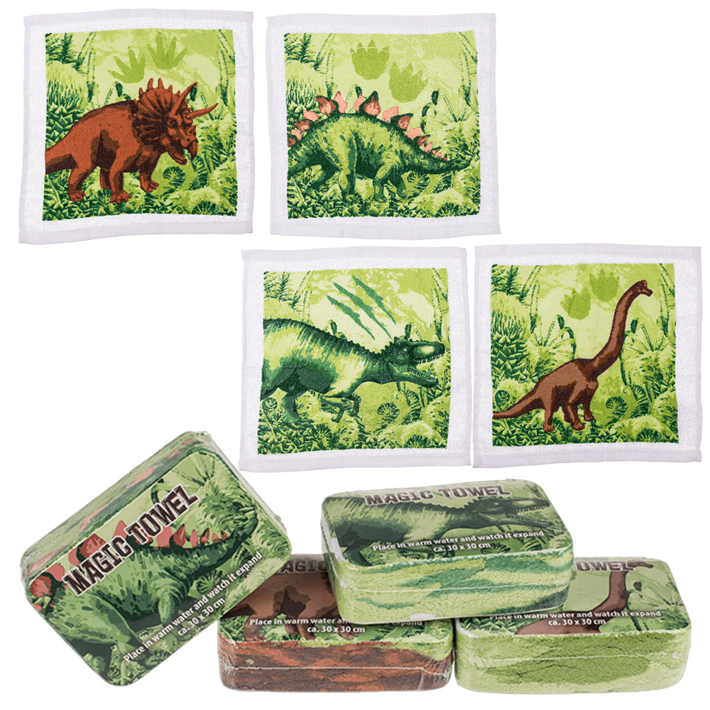 World of Dinosaurs | Magic Expanding Flannel | Little Gift | Cracker Filler