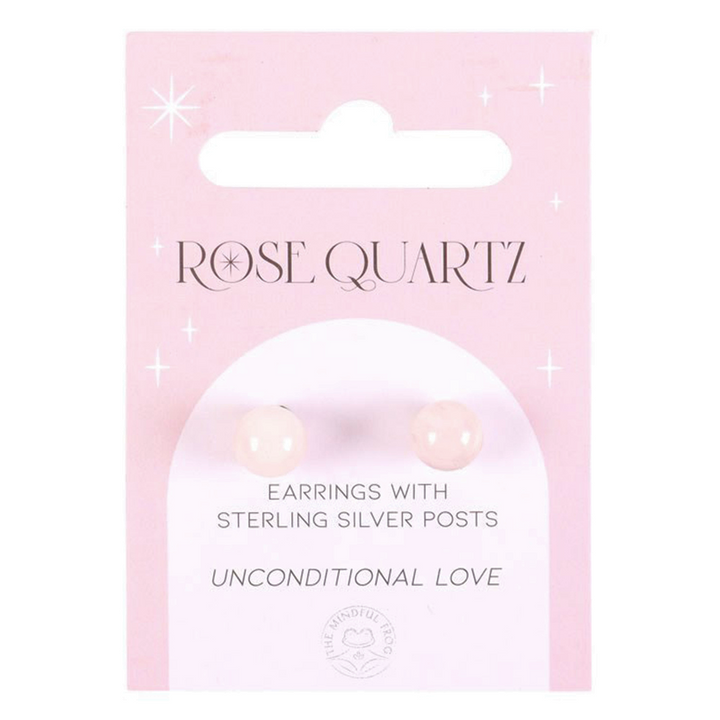 Rose Quartz Crystal Earrings | Unconditional Love | Mini Gift | Cracker Filler