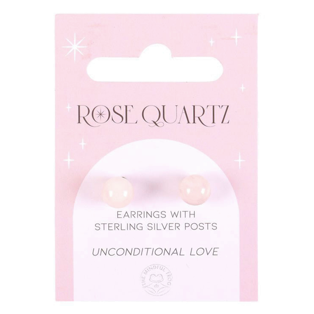 Rose Quartz Crystal Earrings | Unconditional Love | Little Gift | Cracker Filler