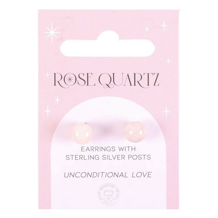 Rose Quartz Crystal Earrings | Unconditional Love | Little Gift | Cracker Filler