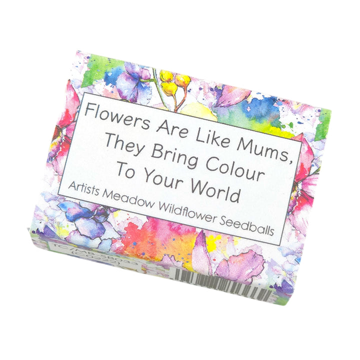 Flowers Are Like Mums | Artist Mix Seedball Box | Cracker Filler | Little Gift