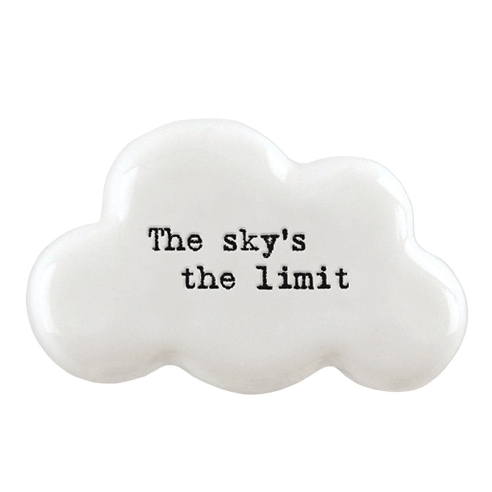 The Sky's The Limit | Ceramic Cloud Token | Little Gift | Cracker Filler