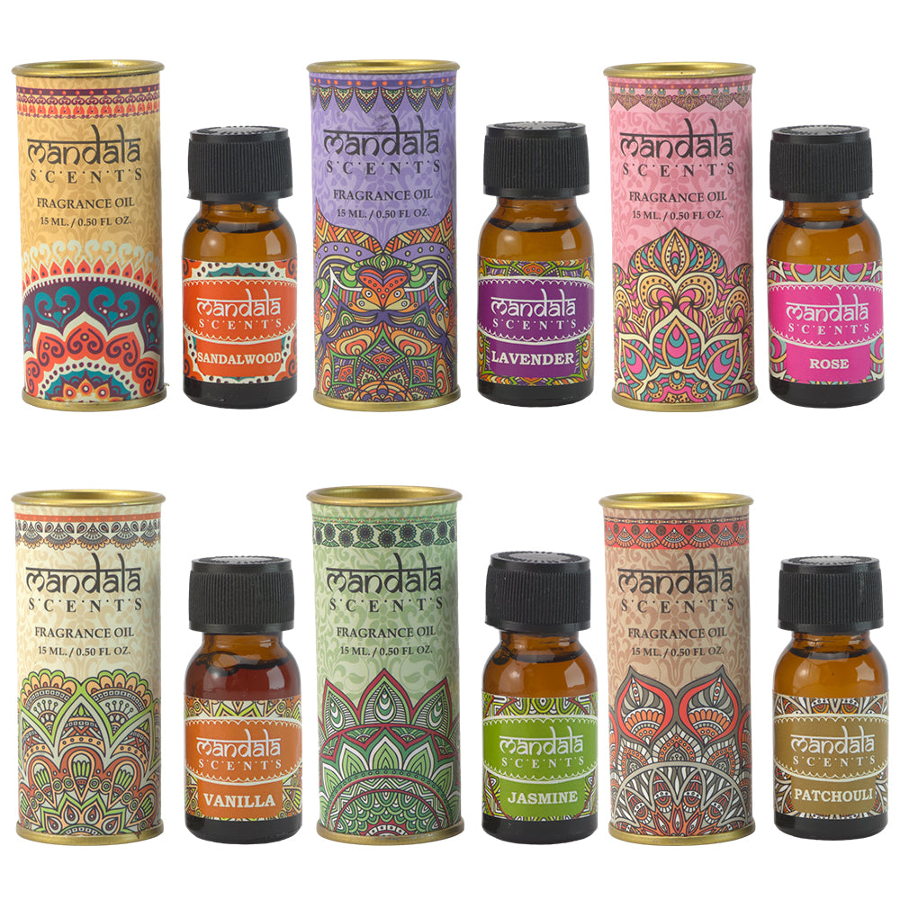 Mandala Scents Oil for Burners | 15ml | Cracker Filler | Mini Gift