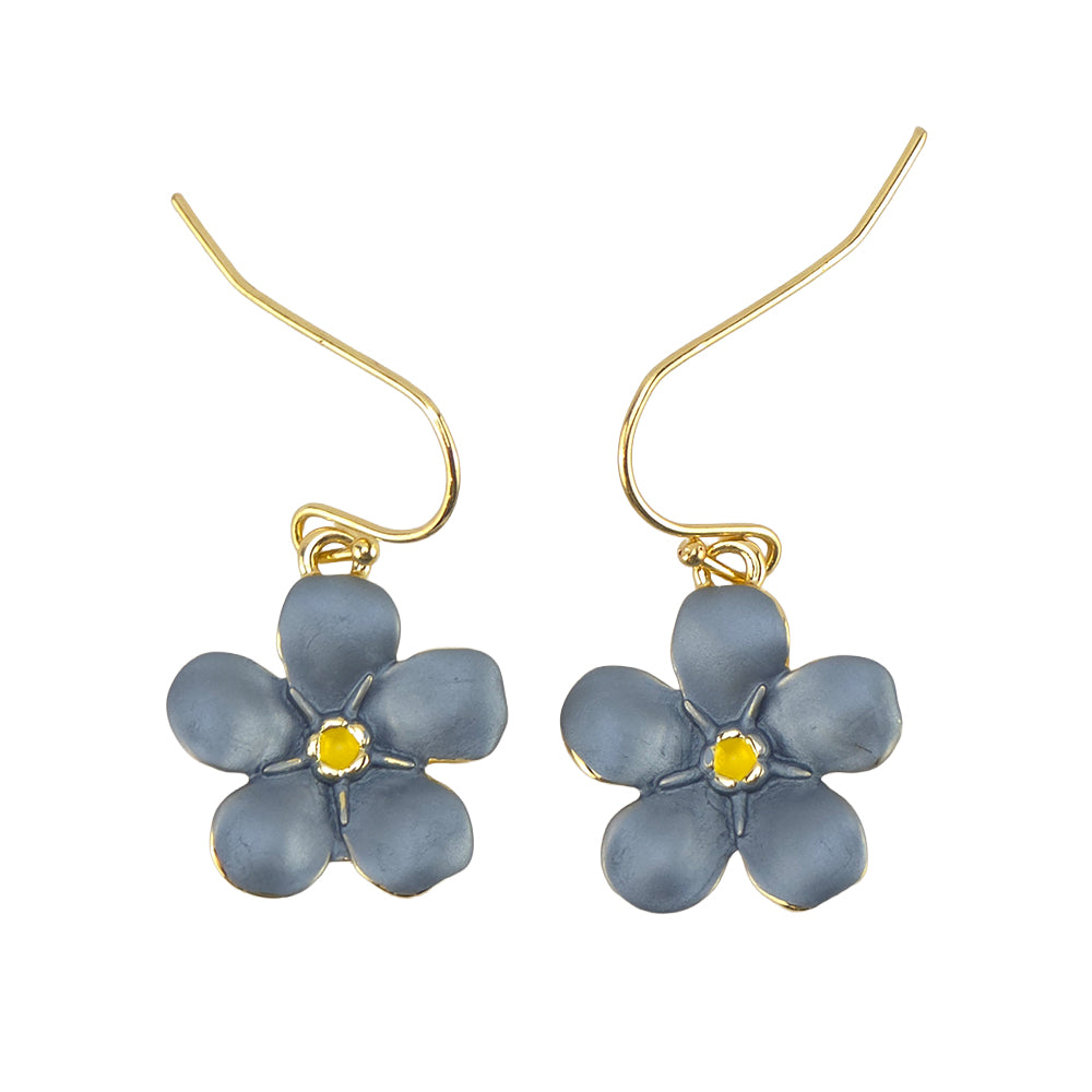 Forget Me Not | 14k Gold Drop Earrings | Little Gift | Cracker Filler