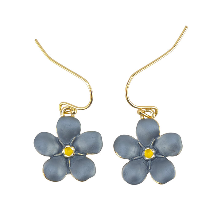 Forget Me Not | 14k Gold Drop Earrings | Little Gift | Cracker Filler
