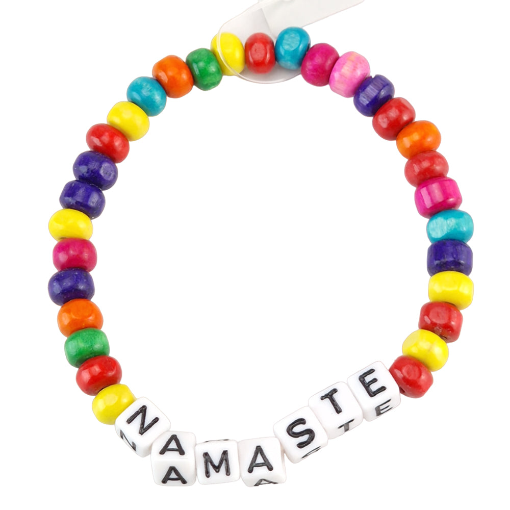 NAMASTE | Mindfulness Bead Bracelet | Little Gift | Cracker Filler