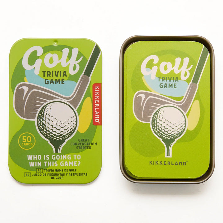 Golf Trivia Card Game | Gift in a Tin | Little Gift | Cracker Filler