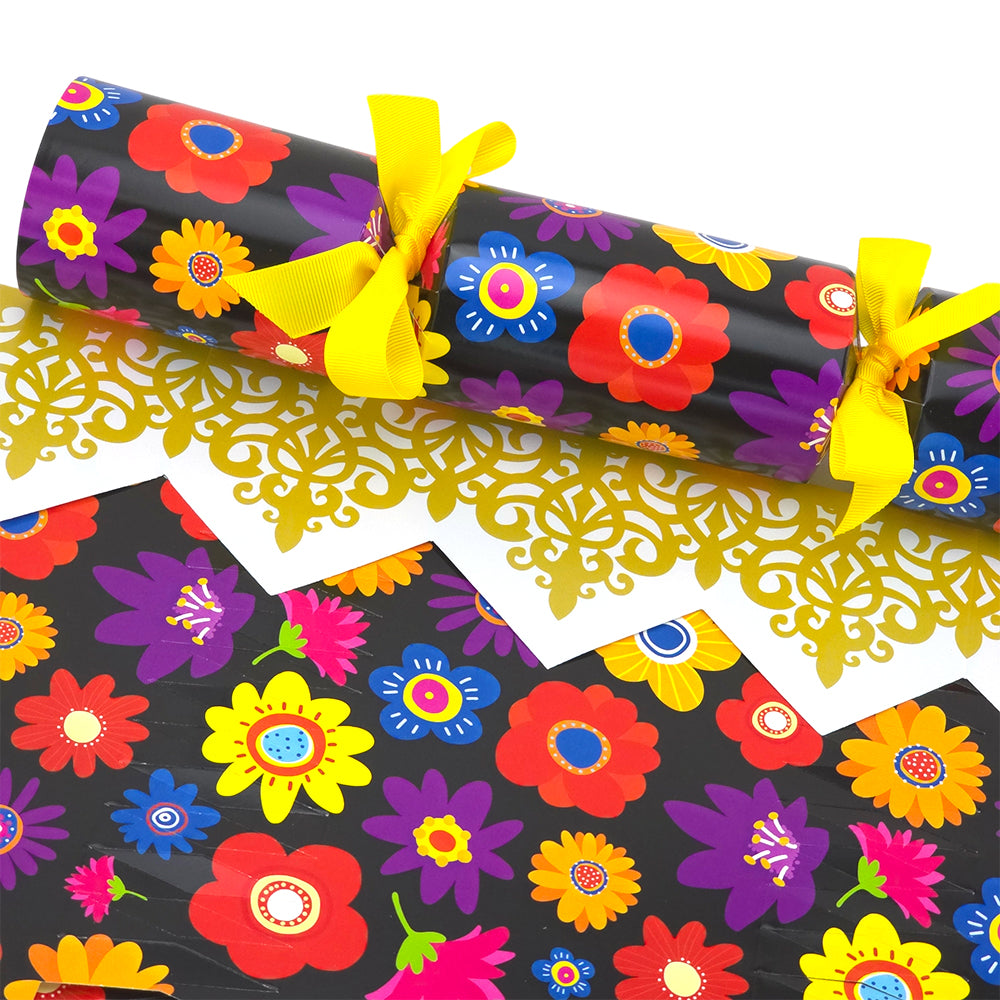 Retro Flowers | Cracker Making Craft Kit | Make &amp; Fill Your Own