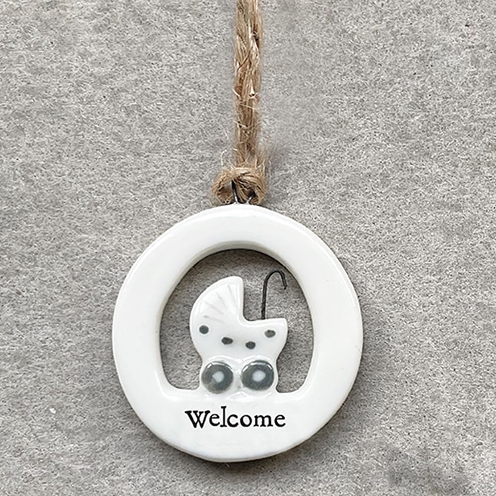 Welcome | Baby | Little Porcelain Ornament | Cracker Filler | Little Gift