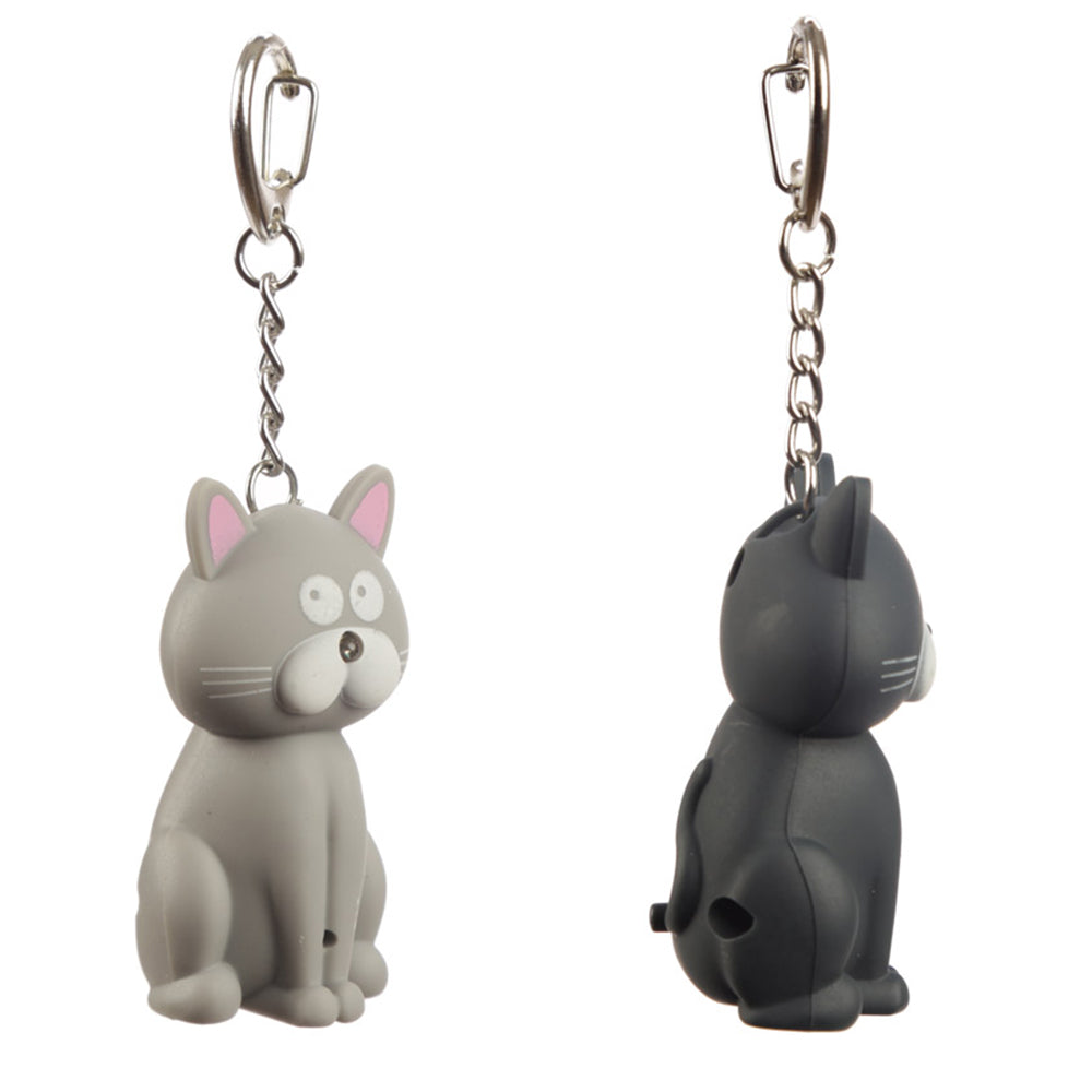 Cute Cat Keyring | LED Torch & Meowing Sound | Mini Gift | Cracker Filler