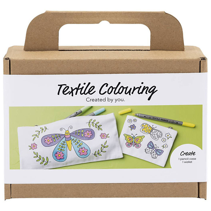 Butterflies | Fabric Painting Kit | Textile Pen Markers | Complete Kids Craft Kit