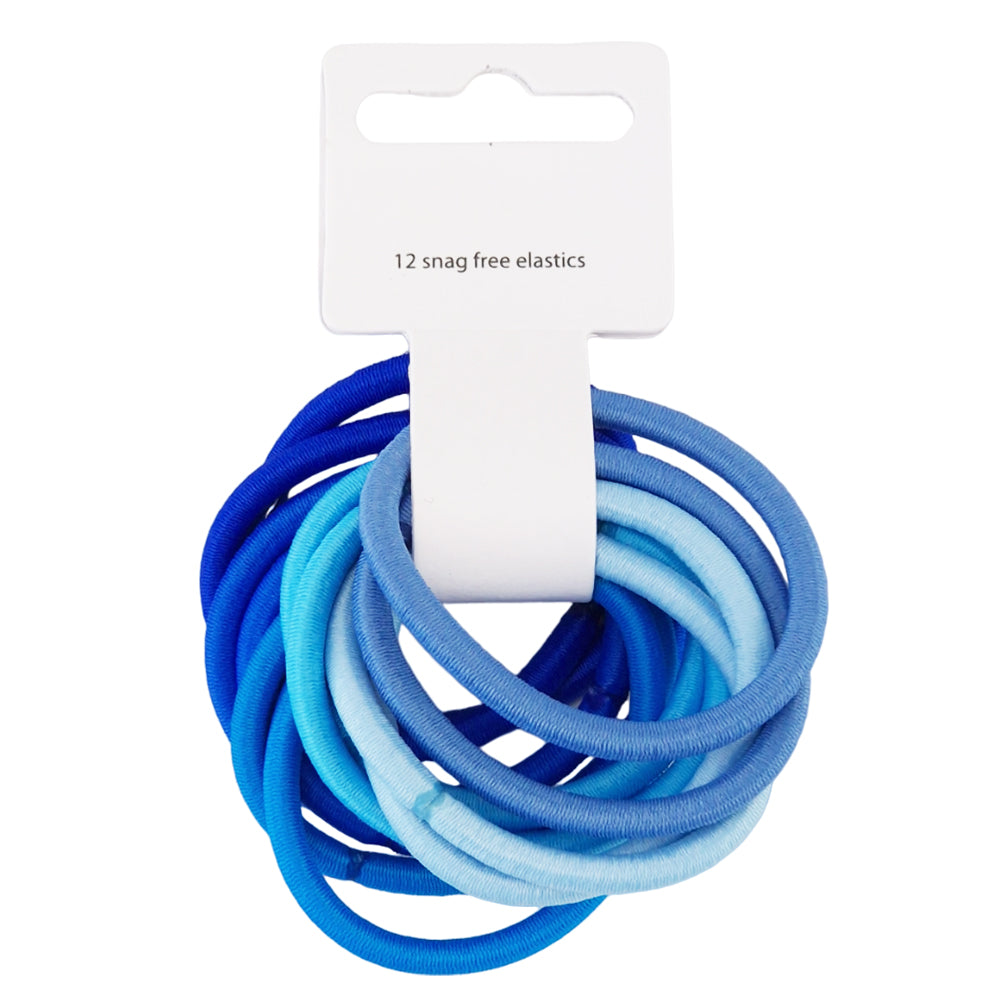 Shades of Blue | Bundle of 12 Hair Elastics | Little Gift | Cracker Filler