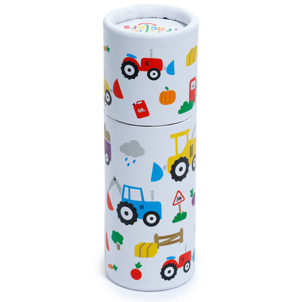 Little Tractors | Tube of Pencil Crayons for Kids | Little Gift | Cracker Filler