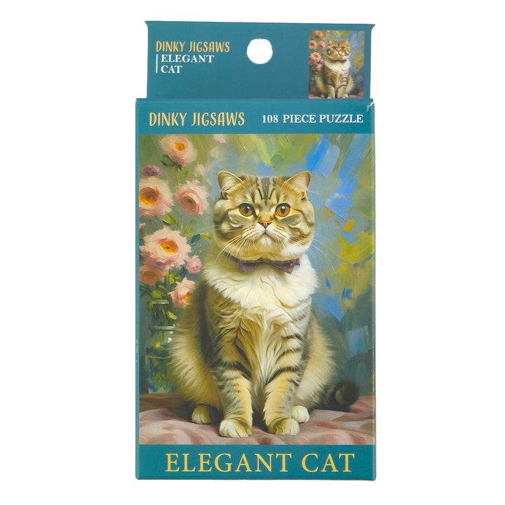 Elegant Cats Dinky Jigsaw Puzzle | 100 Pieces | Little Gift