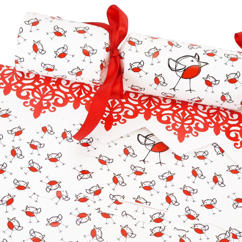 Chirpy Robin | Christmas Cracker Making Craft Kit | Make &amp; Fill Your Own