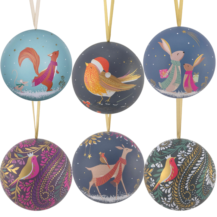 Fillable Tinware Christmas Spherical Bauble | Sara Miller | 7cm Wide