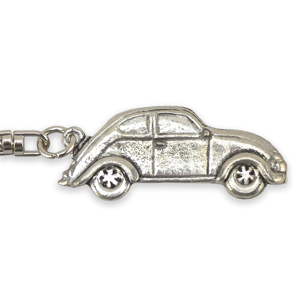 VW Beetle | Chunky English Pewter 3D Keyring | Little Gift | Cracker Filler