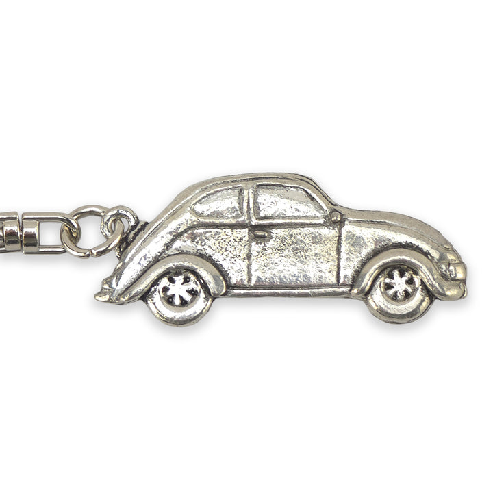 VW Beetle | Chunky English Pewter 3D Keyring | Little Gift | Cracker Filler