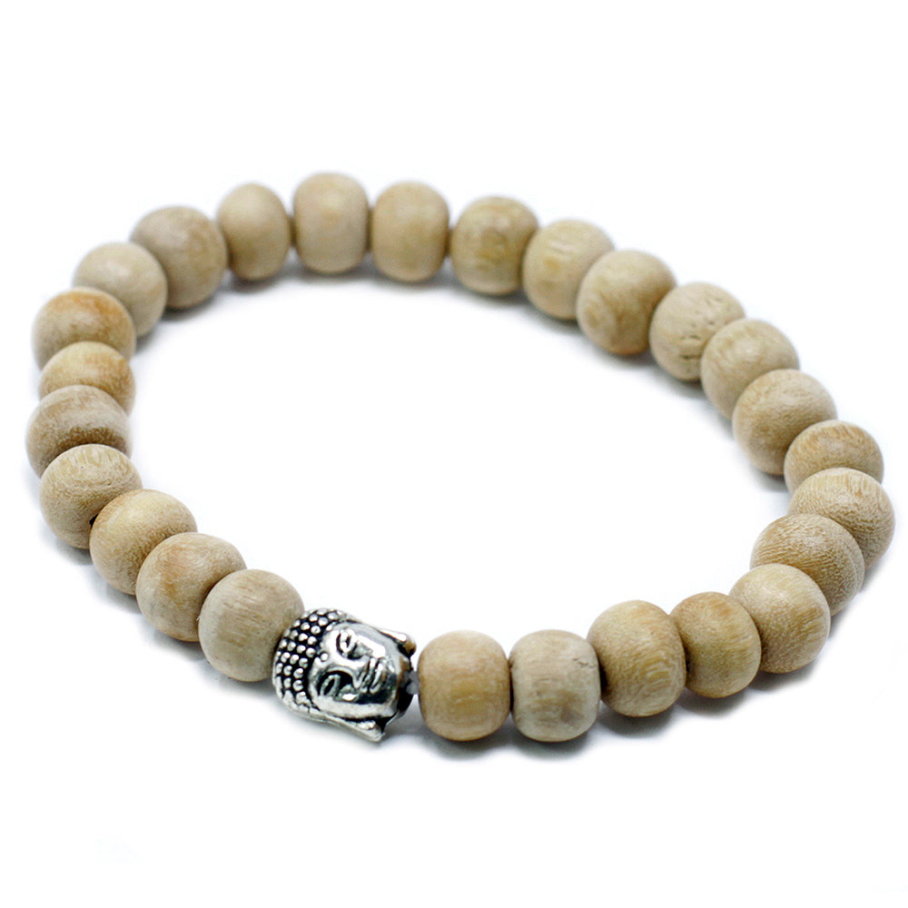 Sandalwood Beads & Buddha Bracelet | Little Gift | Cracker Filler