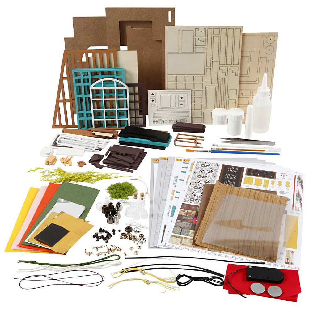 Coffee Shop | Luxury Miniature DIY Kit | Craft Kit 14+ &amp; Adults