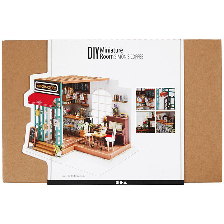 Coffee Shop | Luxury Miniature DIY Kit | Craft Kit 14+ &amp; Adults