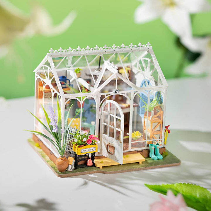 Greenhouse Room Luxury Miniature DIY Kit | Craft Kit 14+ &amp; Adults