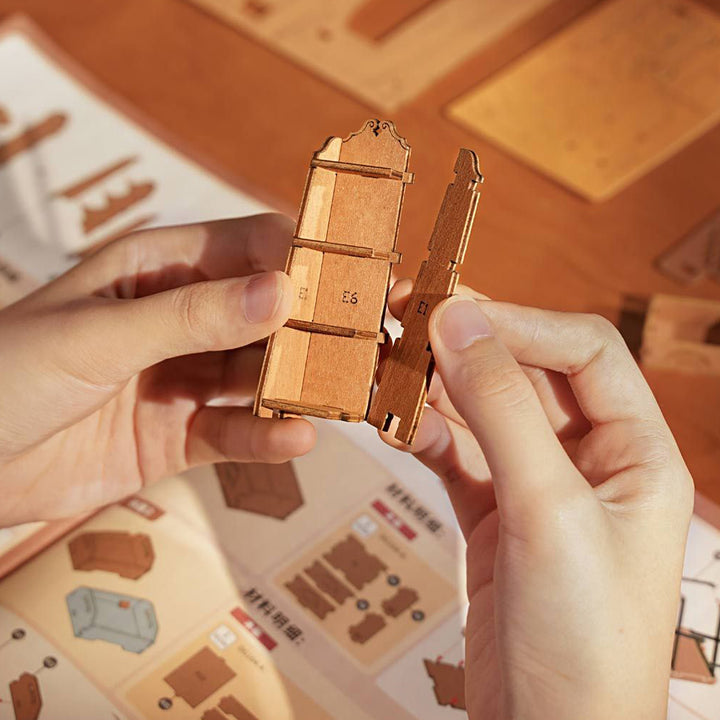 Corner Bookshop | Luxury Miniature DIY Kit | Craft Kit 14+ &amp; Adults