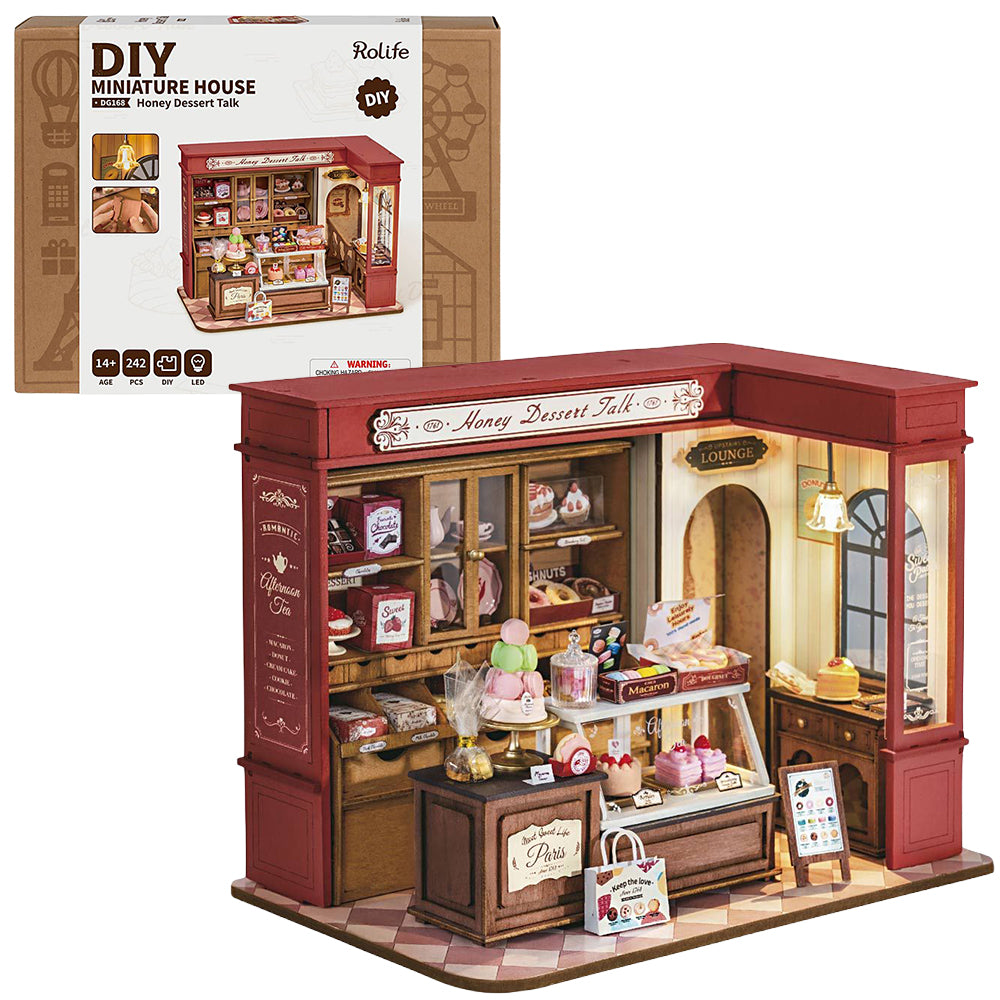 Pretty Cake Shop  | Luxury Miniature DIY Kit | Craft Kit 14+ &amp; Adults