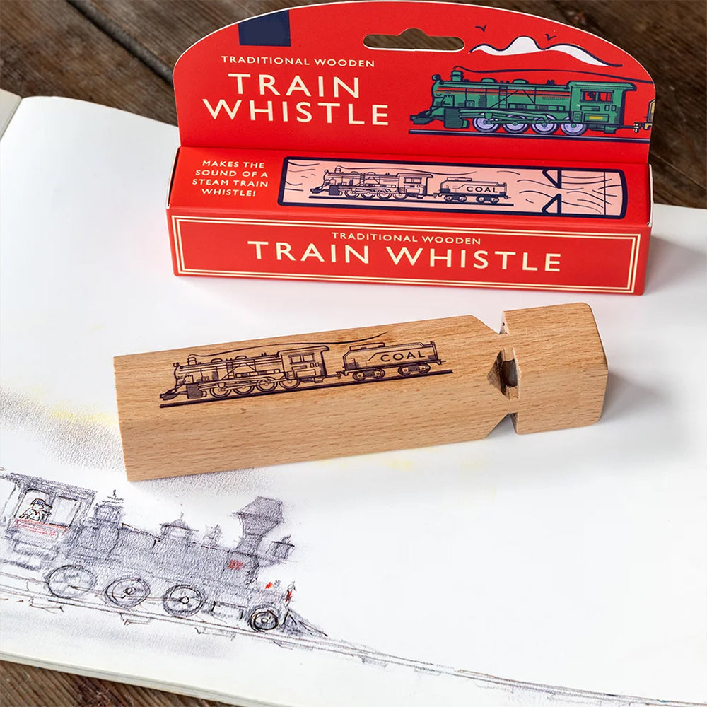 Traditional Wooden Train Whistle | Retro Feel Kids Gift Idea