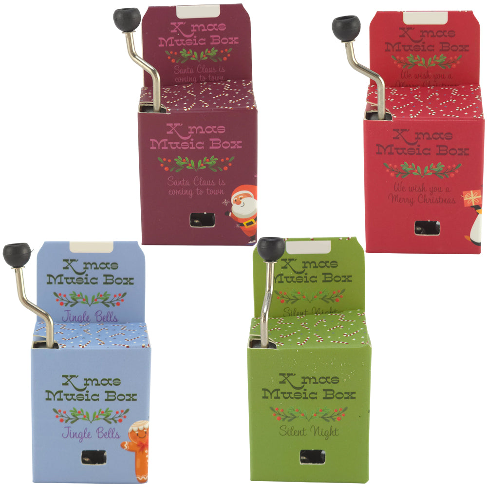 Wind up Christmas Music Box | Cracker Filler | Mini Gift