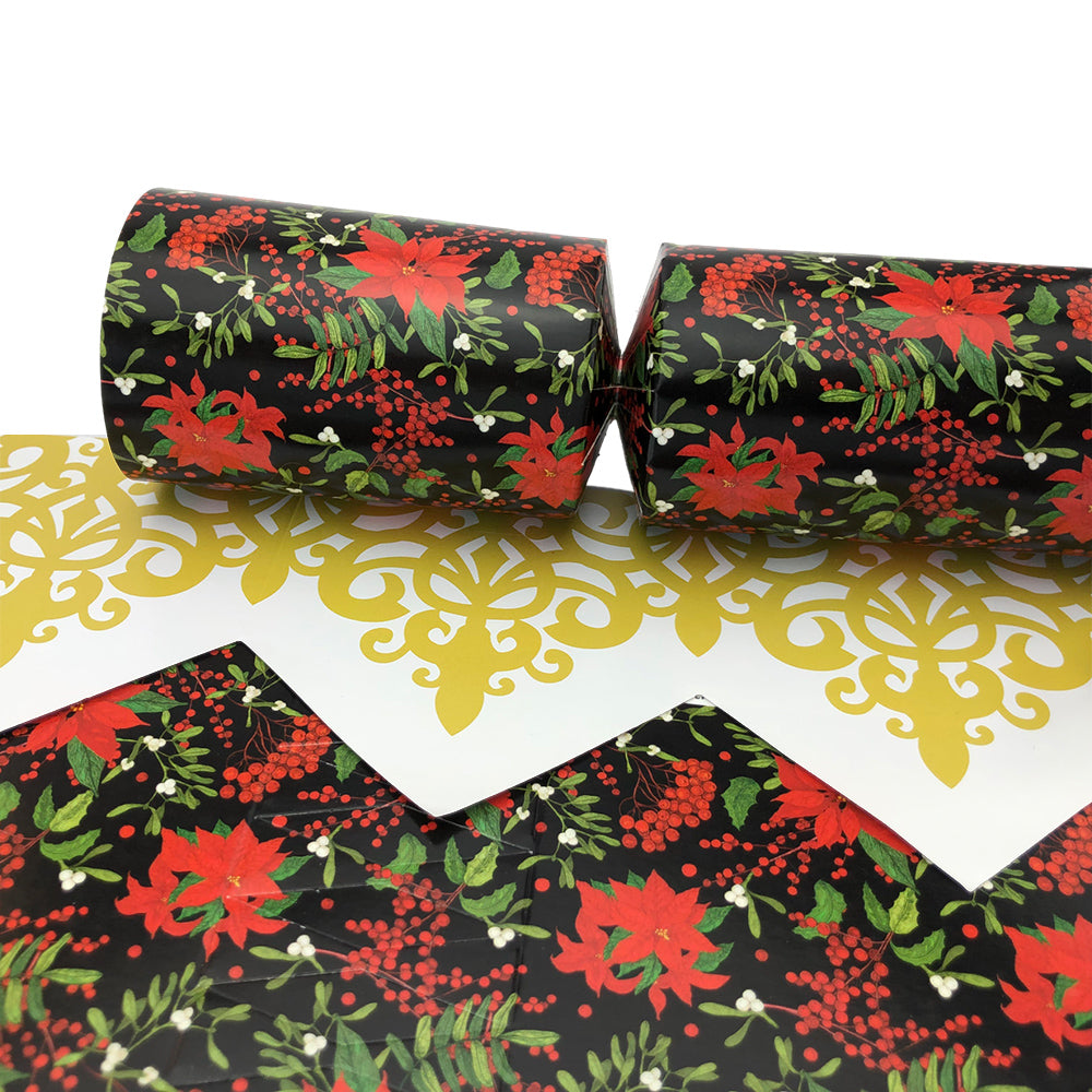 Red Christmas Poinsettia | Cracker Making Craft Kit | Make &amp; Fill Your Own