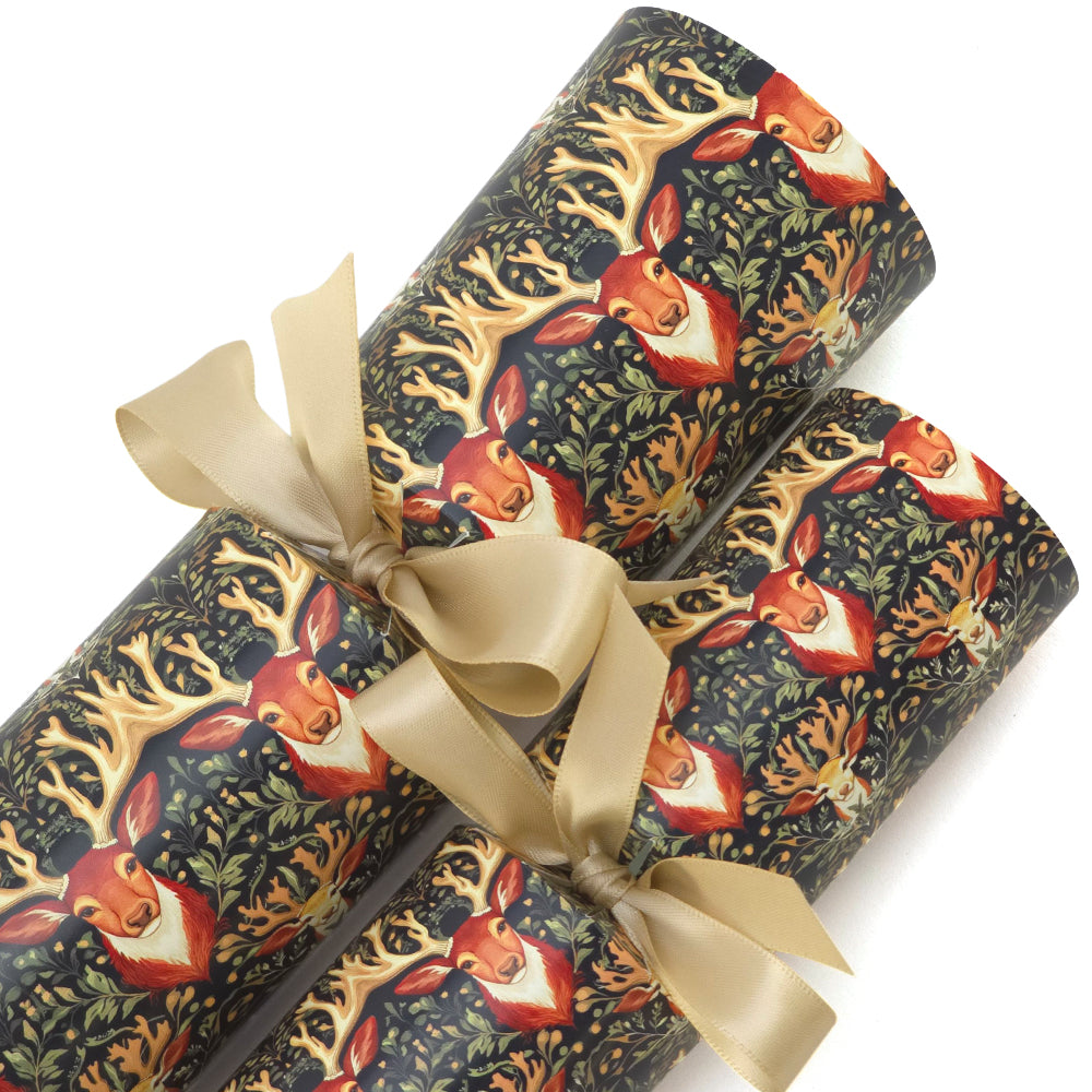 Christmas Stags | William Morris | Cracker Making Craft Kit | Make Your Own