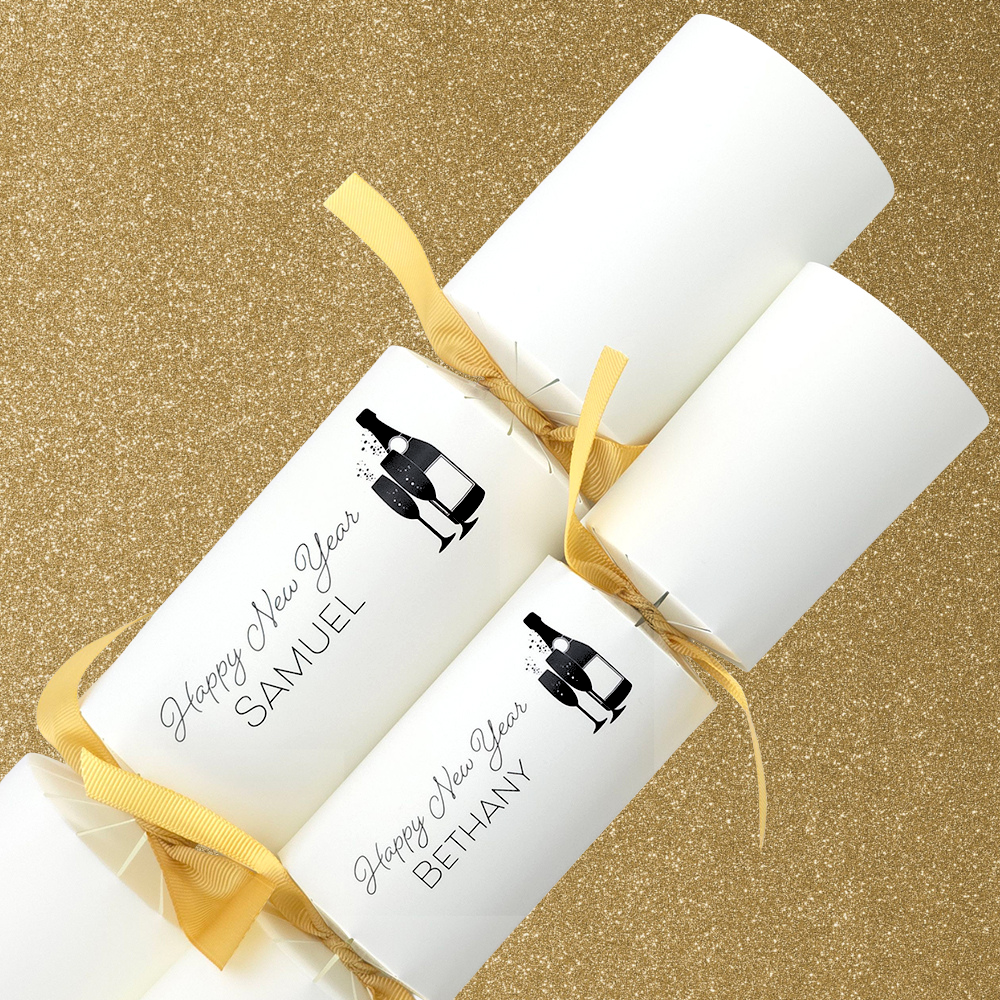 Personalised Happy New Year Crackers Craft Kit | Add Your Own Names | Minimum 4