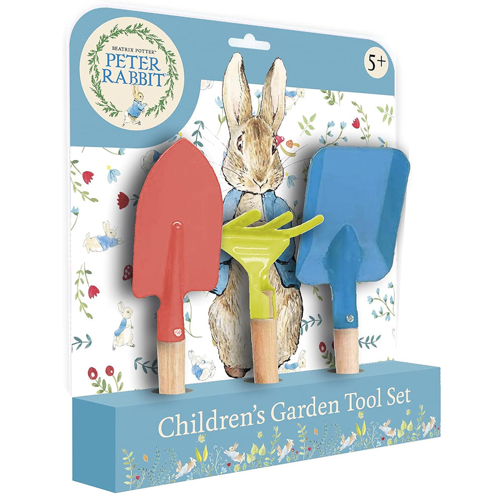 Children's Garden Tool Set | 3 Piece | Peter Rabbit | Beatrix Potter Gift Idea - DAMAGED BOX