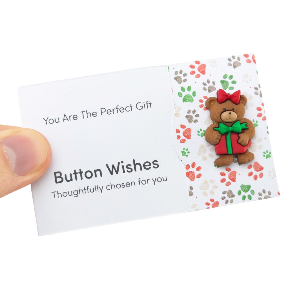 You Are the Perfect Gift | Christmas | Button Wishes Sew On Token | Little Gift