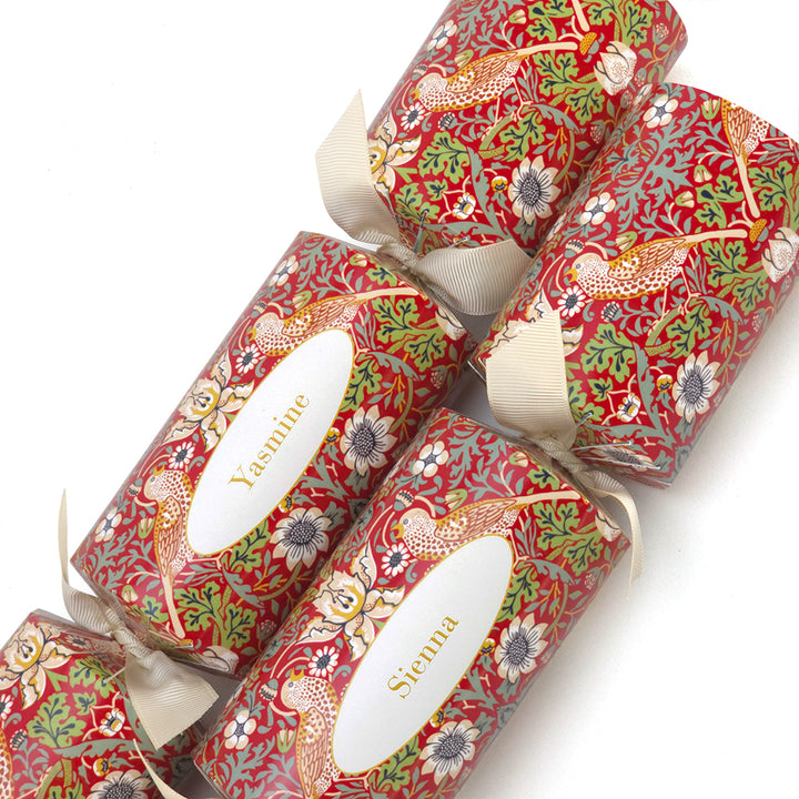 Personalised Cracker Making Craft Kit | Strawberry Thief | Minimum 4