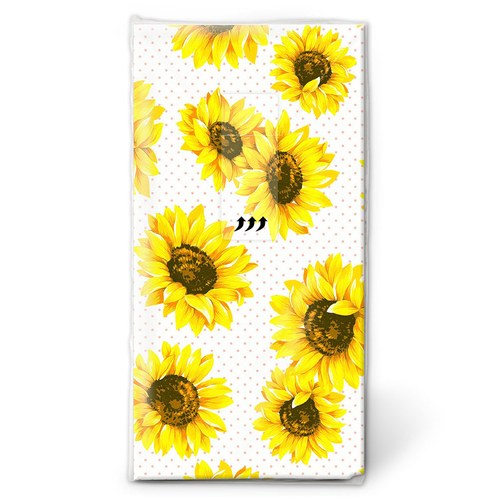 Bright Sunflowers | Pocket Sizes Tissues Pack | Little Gift | Cracker Filler