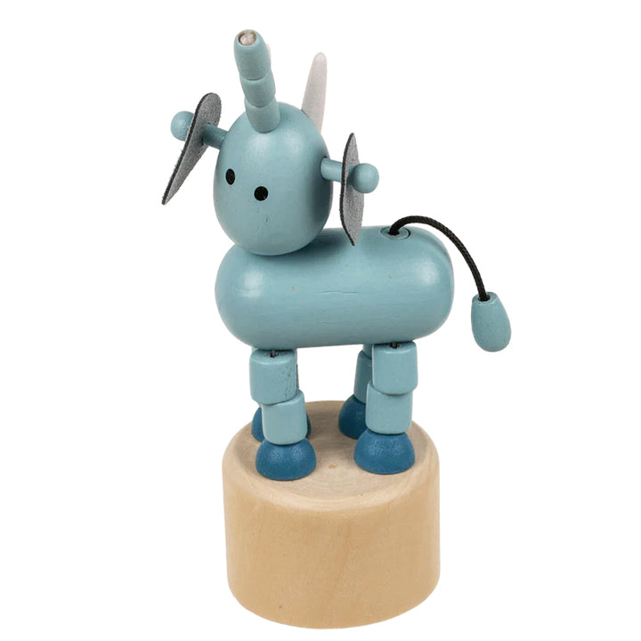 Retro Wooden Animal Push Up Toys | Little Gift | Party Bag Idea
