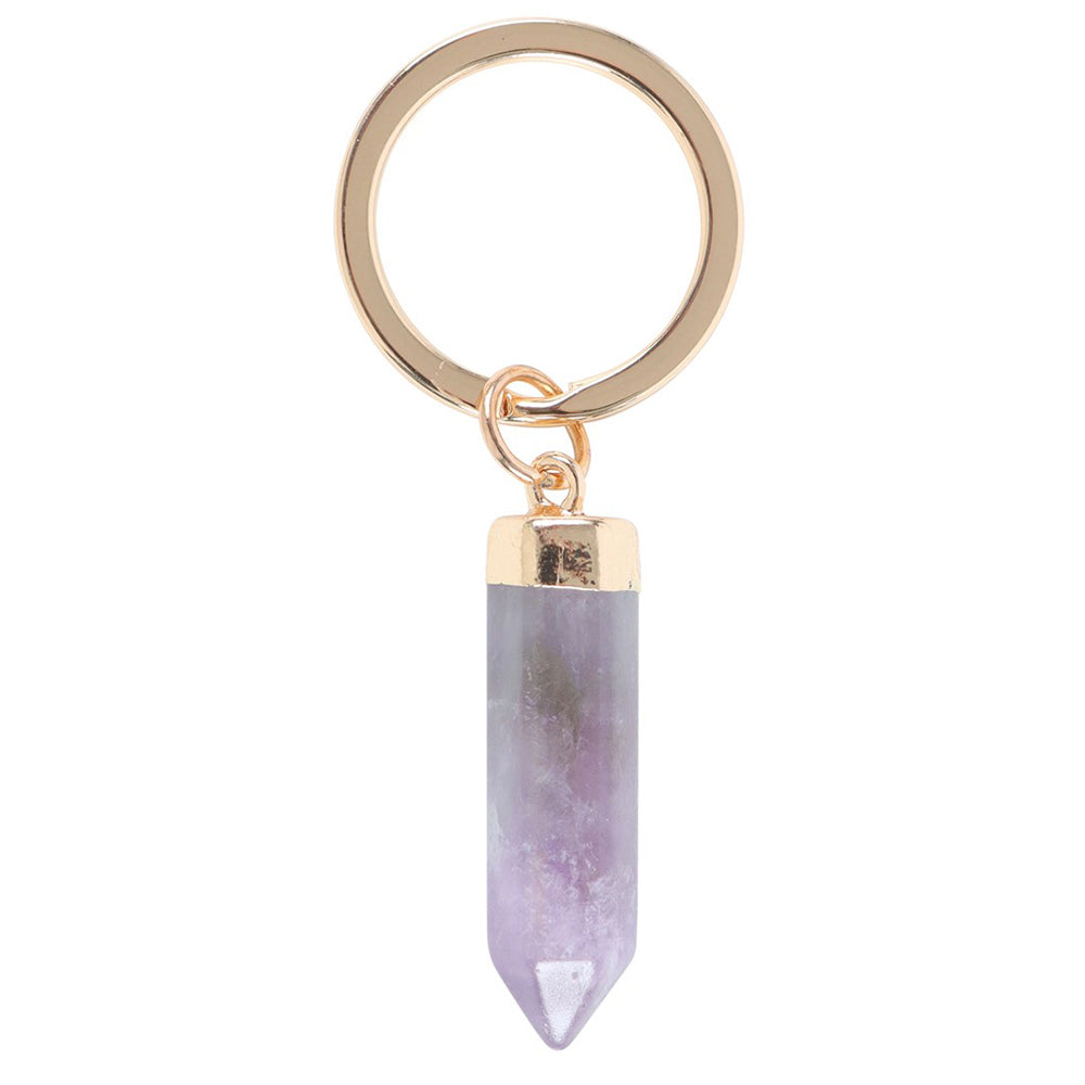 Calming | Amethyst Crystal Keyring | Wellbeing | Little Gift | Cracker Filler