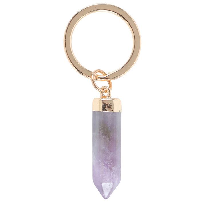 Calming | Amethyst Crystal Keyring | Wellbeing | Little Gift | Cracker Filler