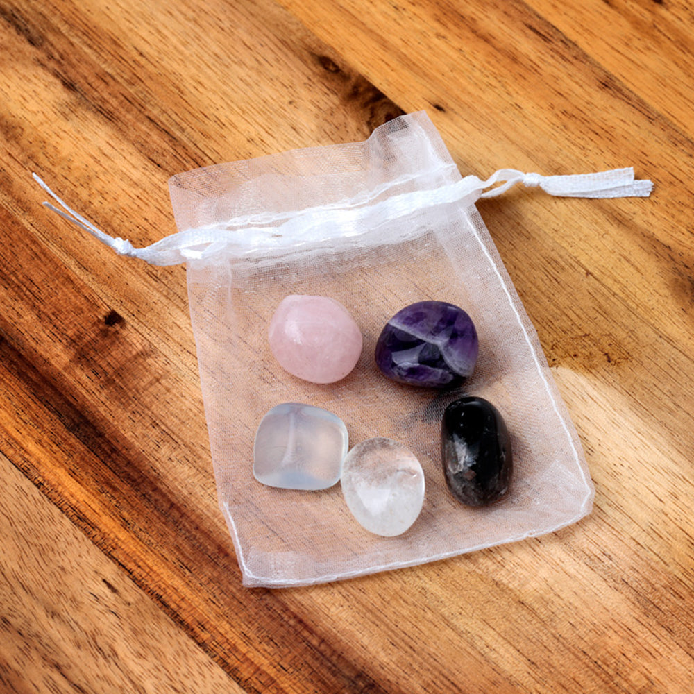 Relaxation | Bag of 5 Healing Stones | Mindfulness | Mini Gift | Cracker Filler
