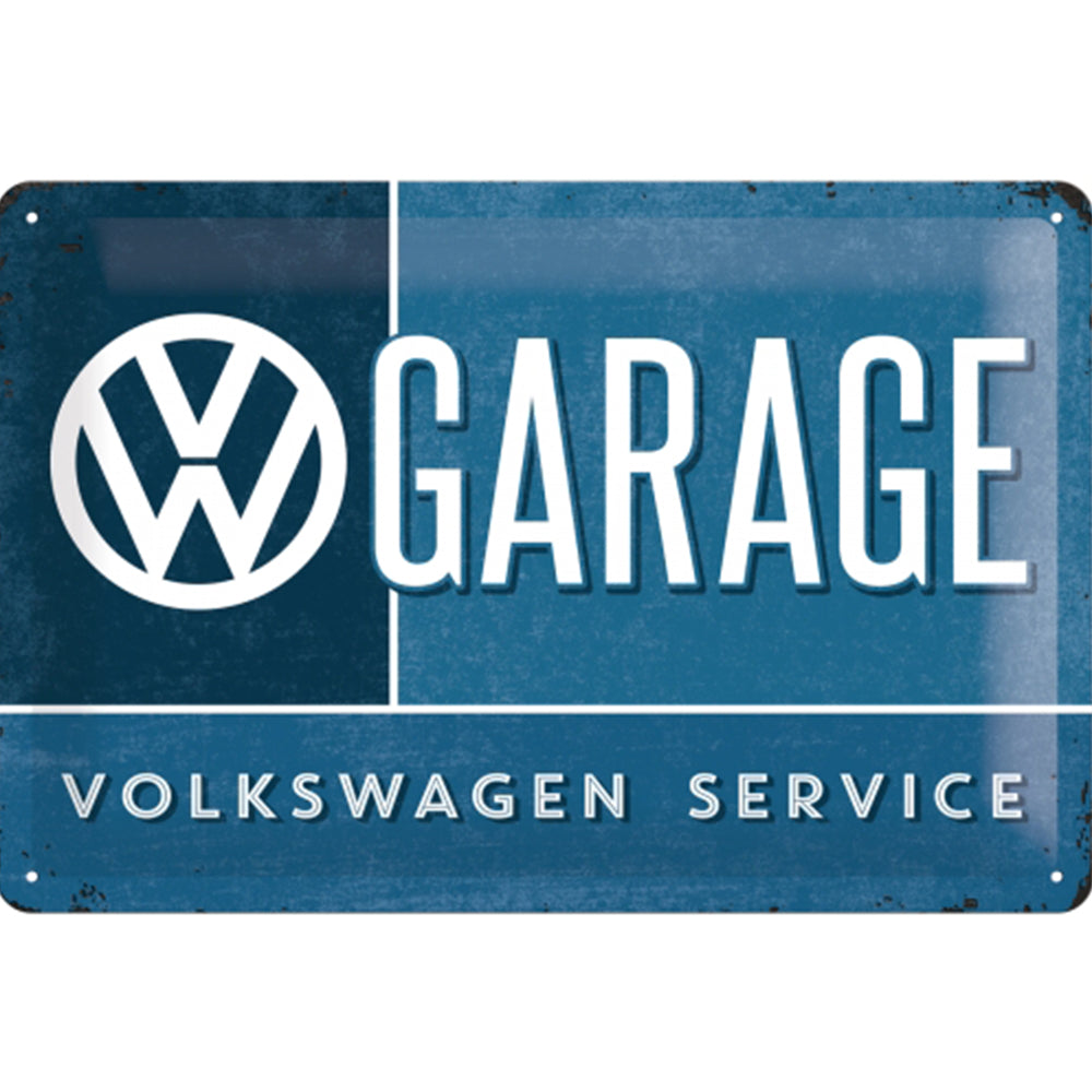 VW Garage | Embossed Tin Sign | 30cm x 20cm