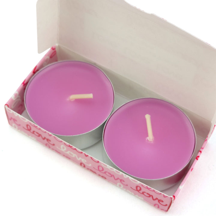 Vanilla & Orchid Tealight Candles | Love Love Love | Mini Gift | Cracker Filler