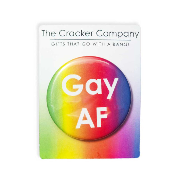 Gay AF | 38mm Button Pin Badge | Little Gift | Cracker Filler