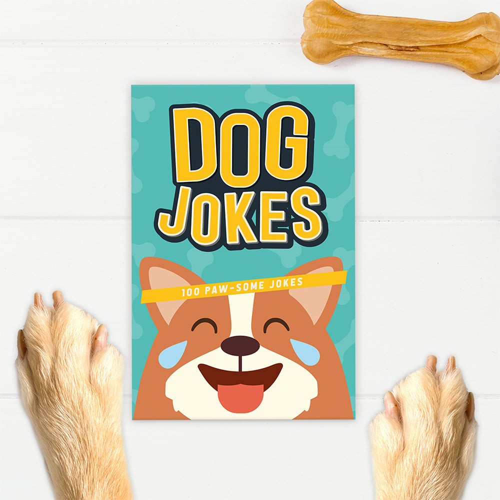 Dog Jokes | Chunky Pack of 100 Joke Cards | Table Game | Gift Idea